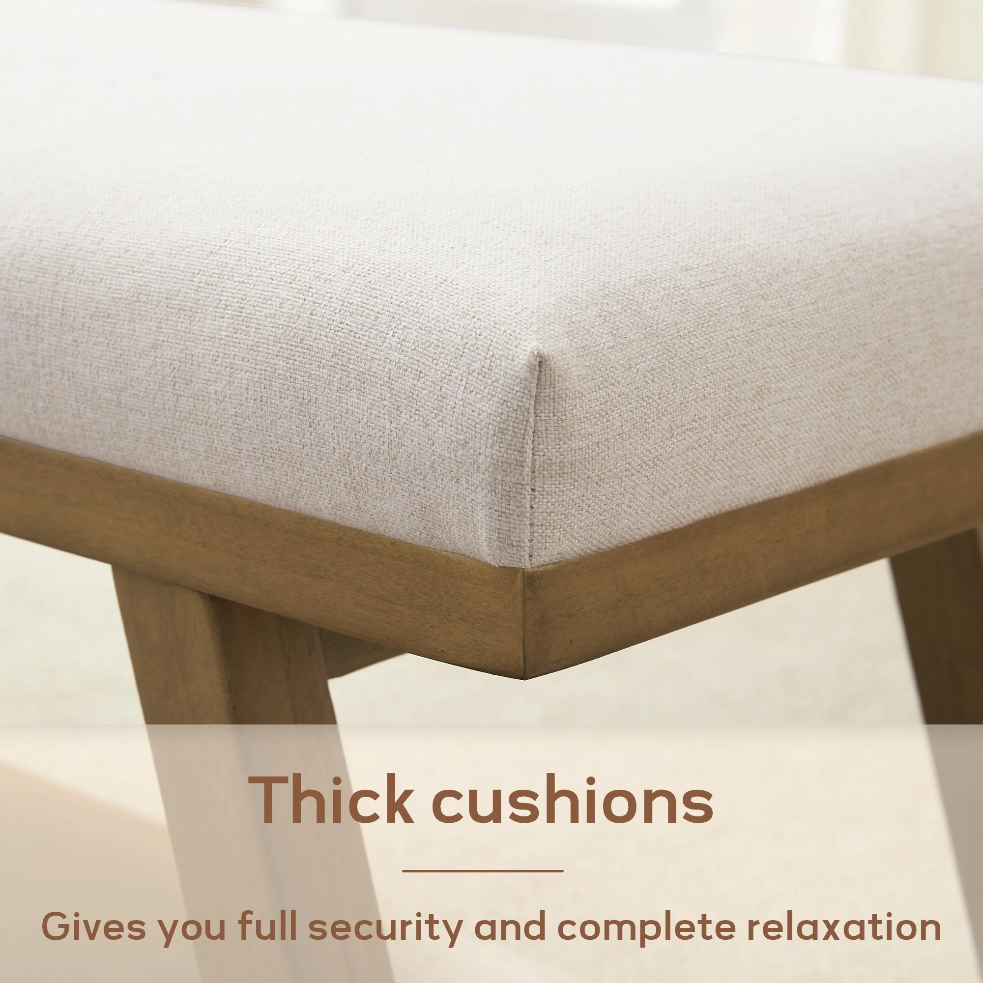 Solid Wood Shoe Bench with Cushion Entryway Shoe Bench