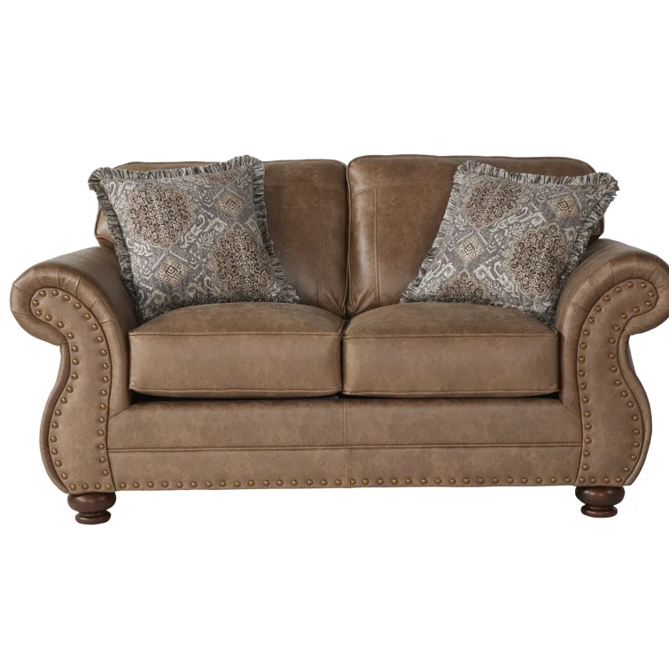 Claycomb 69'' Faux Leather Loveseat