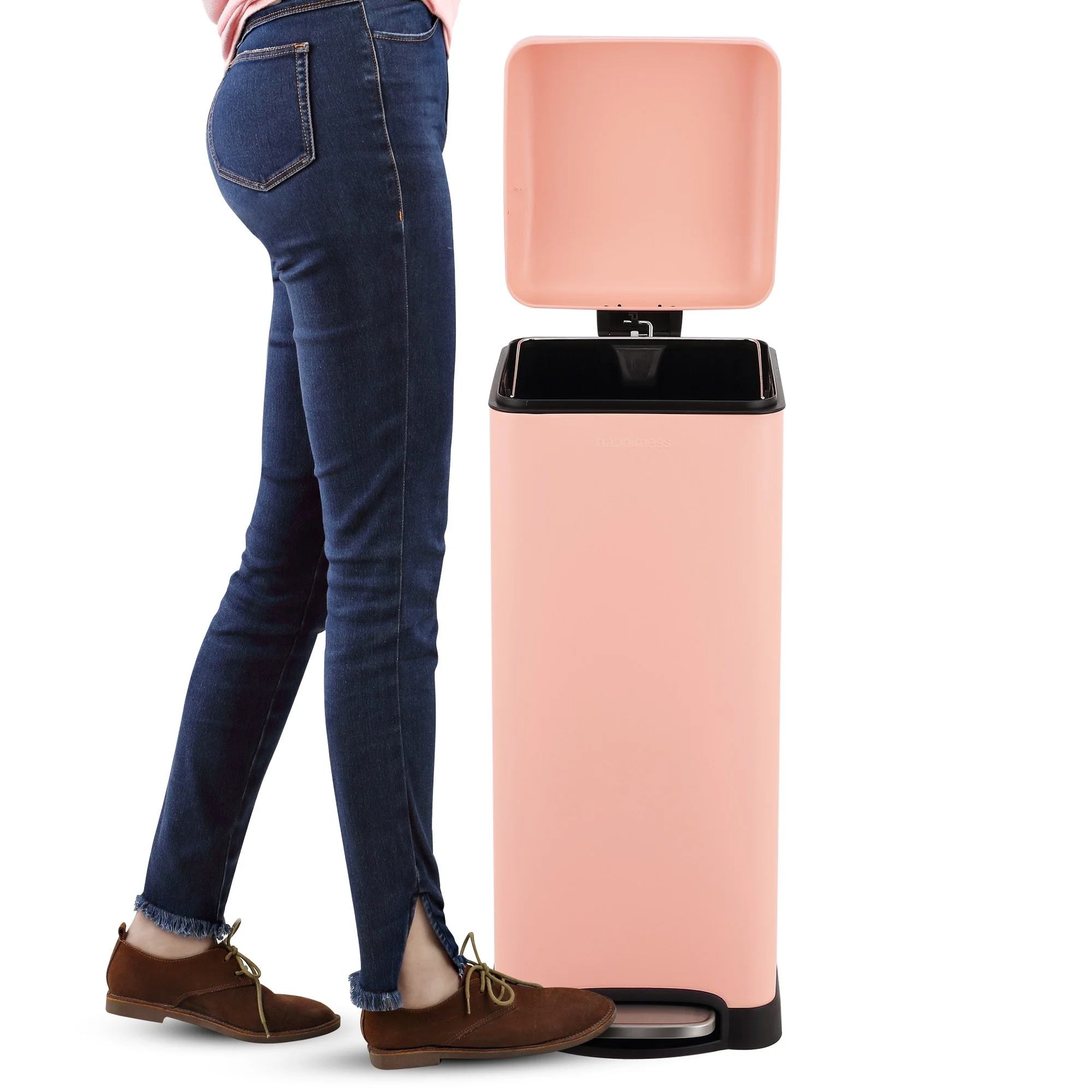 happimess Betty Retro 8-Gallon Step-Open Trash Can