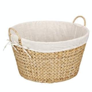 Household Essentials Wicker Laundry Basket with Handles