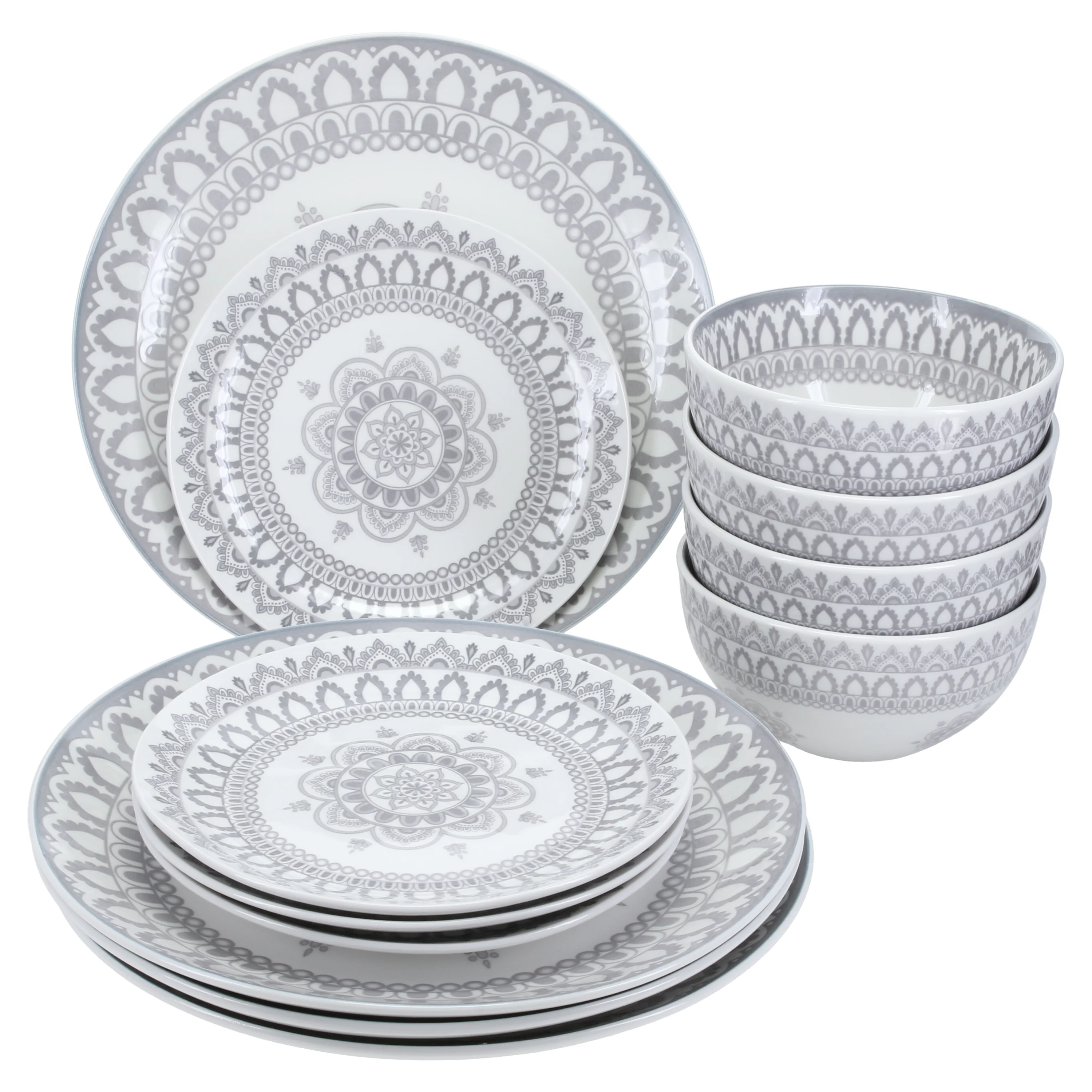 Arabesque 12 Piece Dinnerware Set