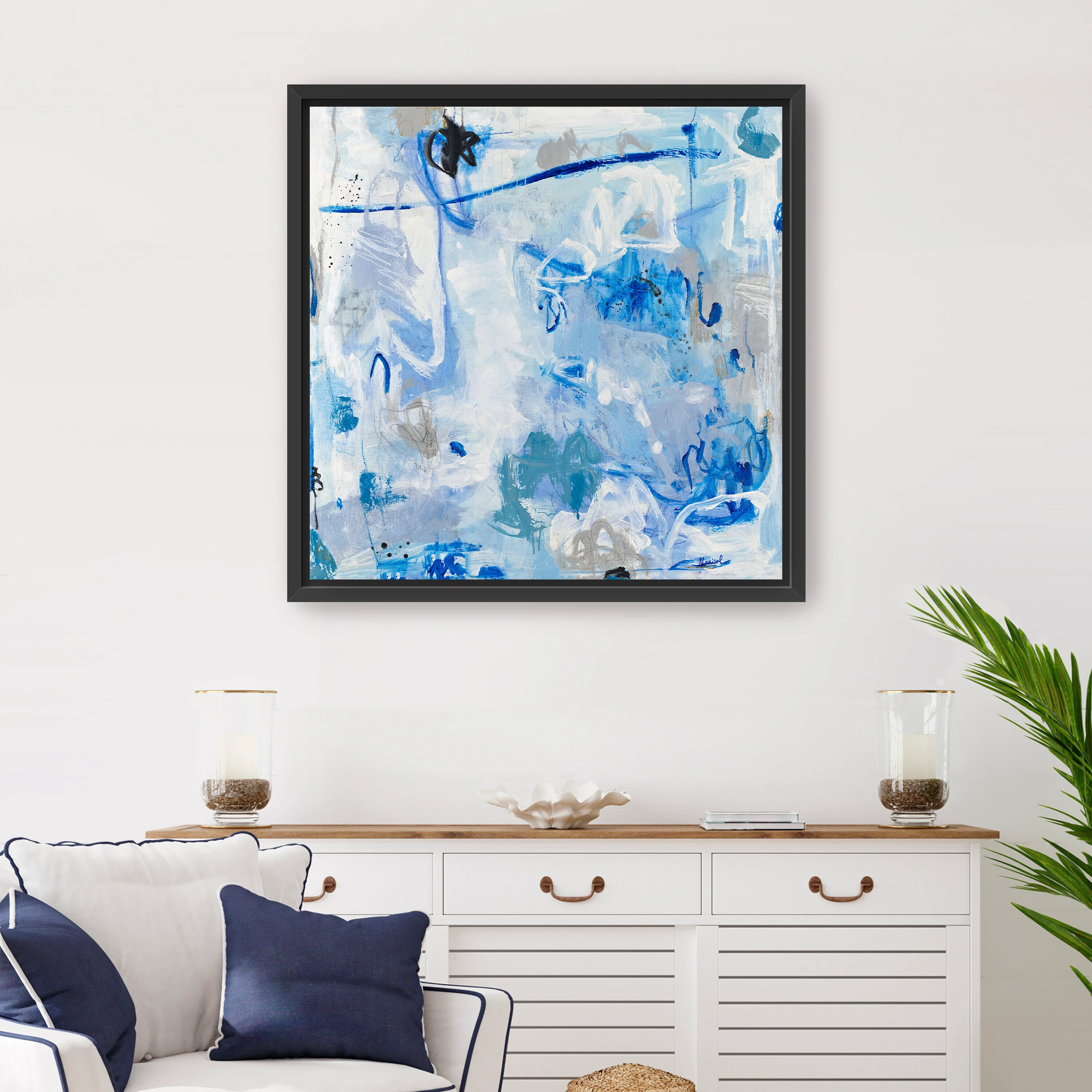 Blue Seduction Canvas Giclee