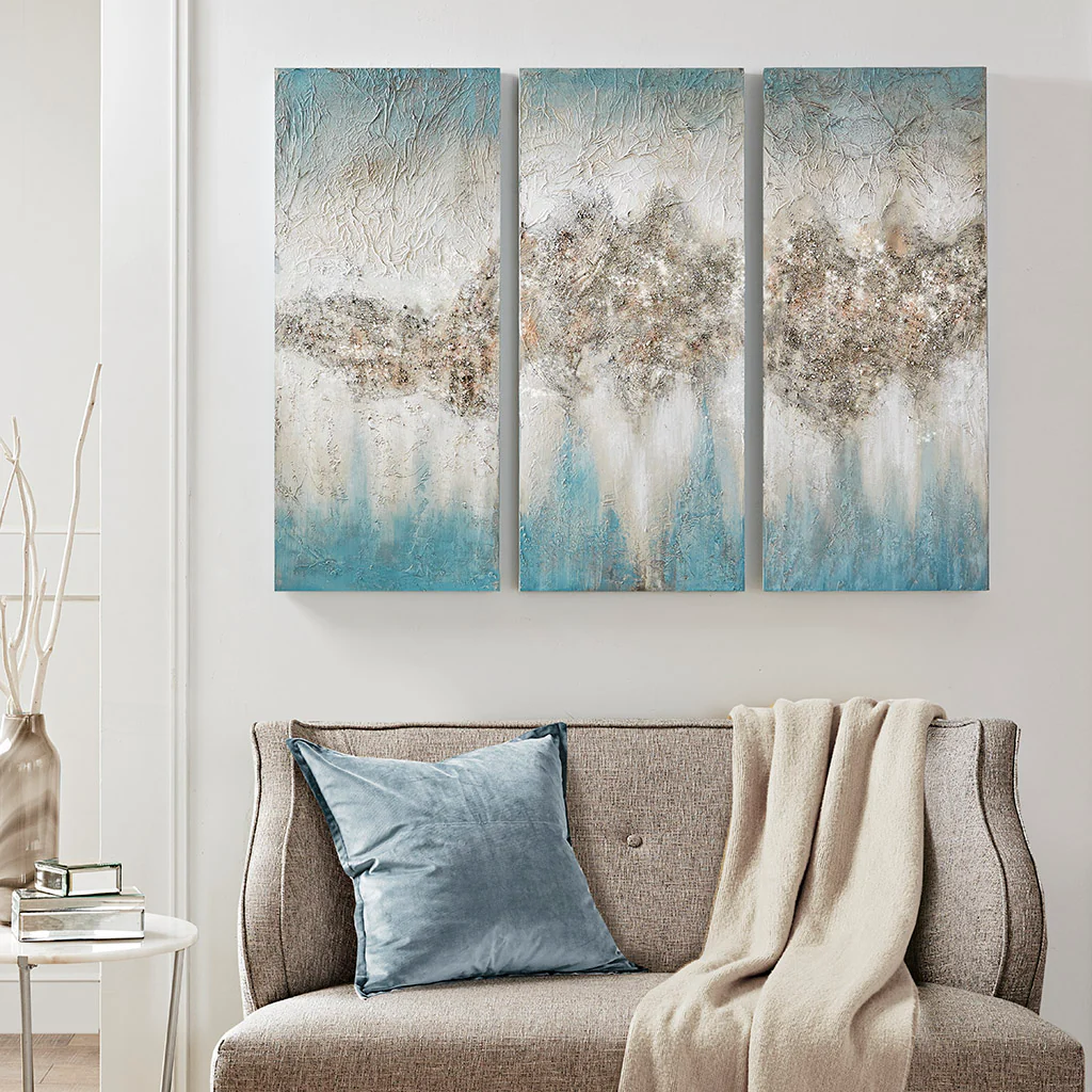 3-Piece Heavily Embellished Wall Art Set