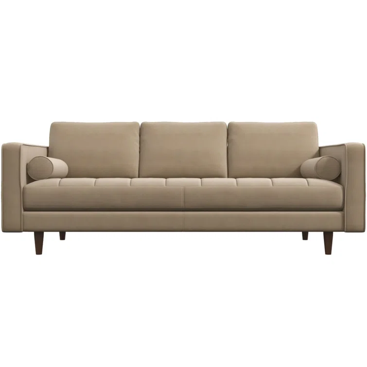 Tillia 84" Velvet Square Arm Sofa