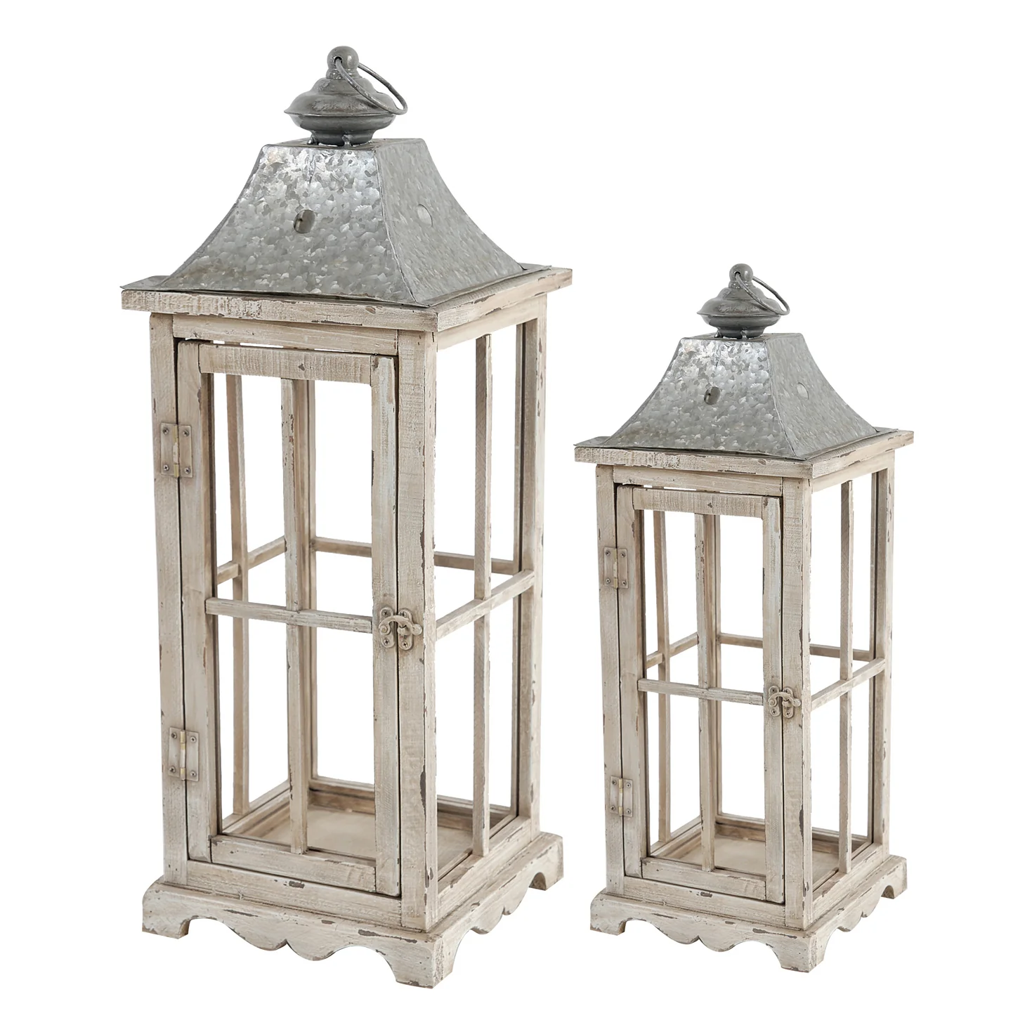 Classic White Lantern, Set of 2