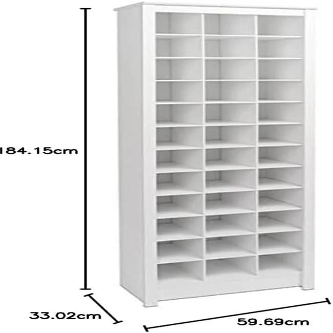 36 Pair Shoe Storage Cabinet With Cubbies