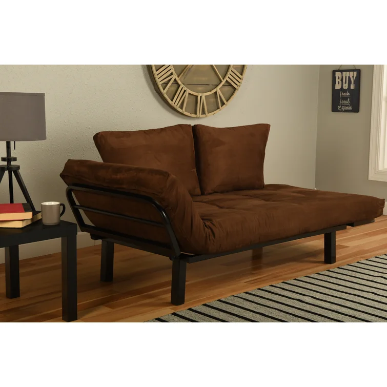 Everett Twin 60'' Upholstered Futon And Mattress