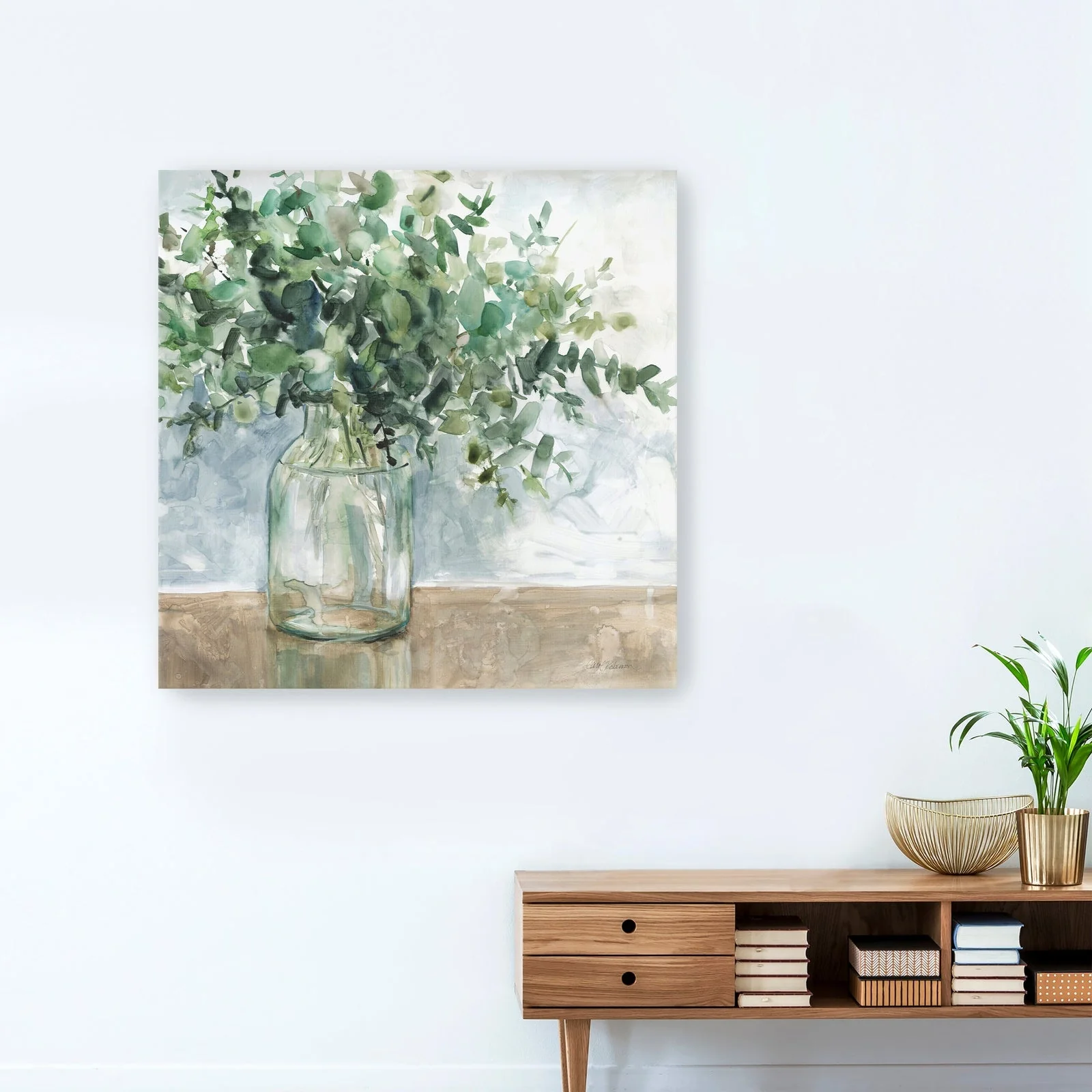 Eucalyptus Bouquet Canvas Giclee Wall Art