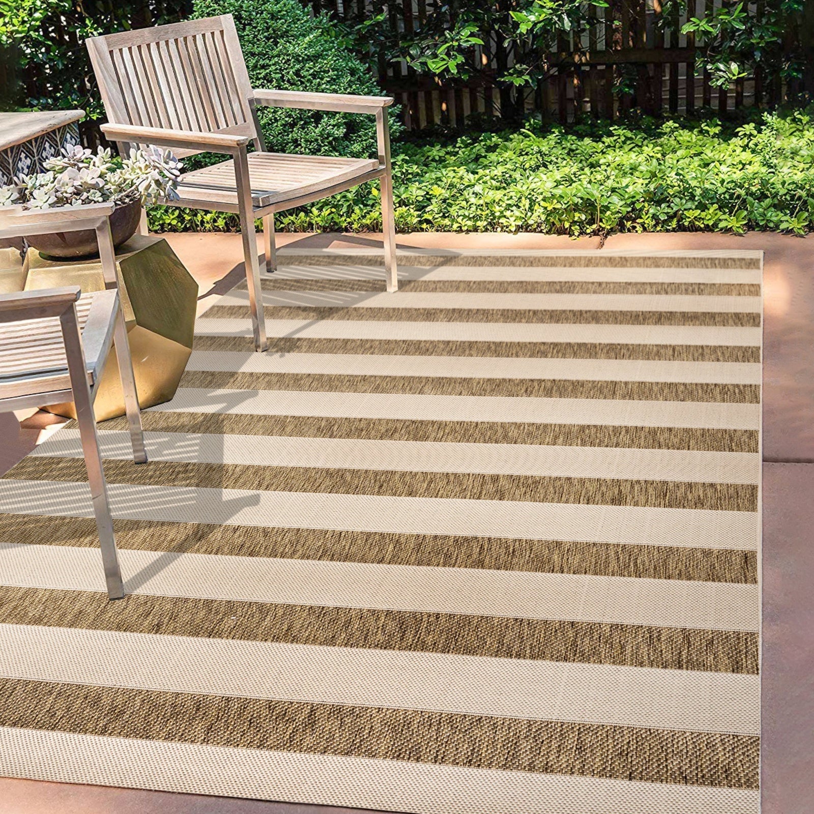 Aveiro Wide Stripe Indoor/Outdoor Area Rug