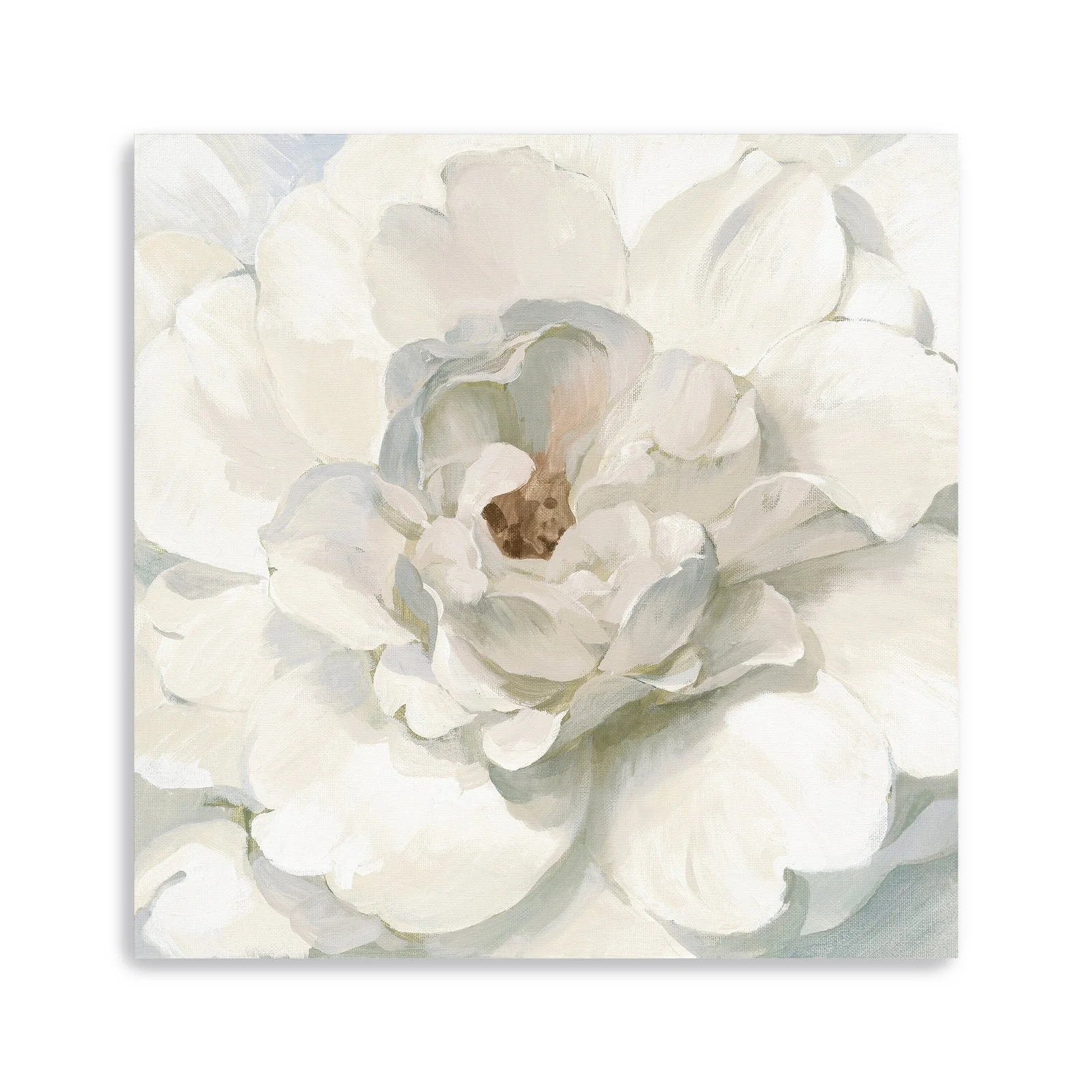 Neutral Peony Canvas Giclee Wall Art