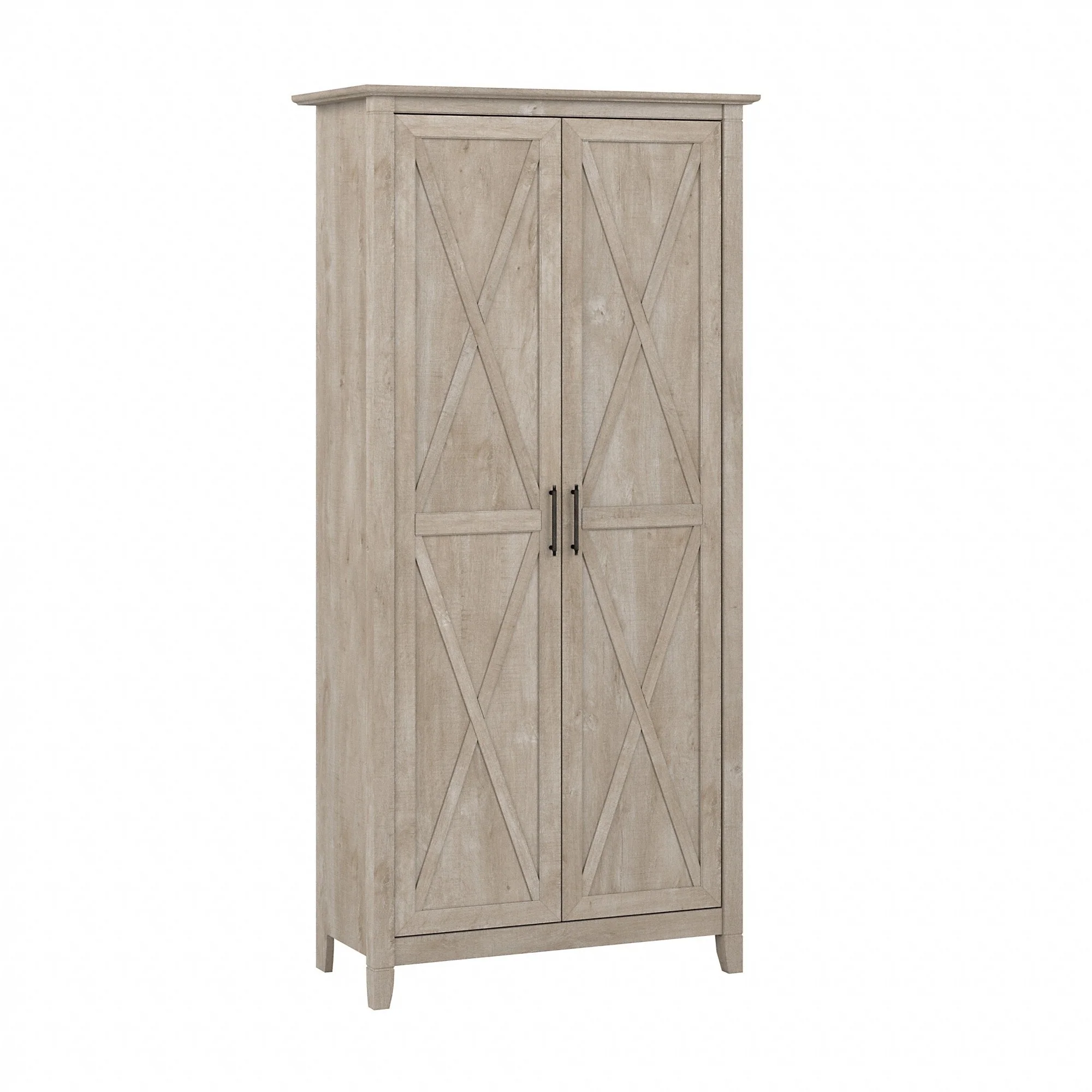 Key West Tall Kitchen Pantry Cabinet with Doors by Bush Furniture