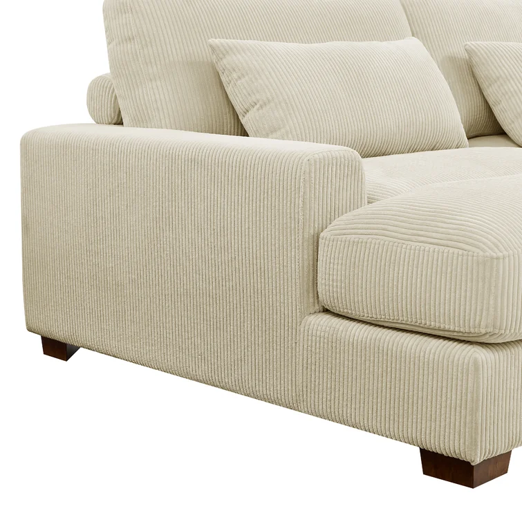 Antravian 127.5'' Corduroy Sofa