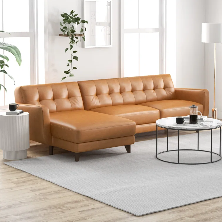Casteel 2 - Piece Leather Sectional