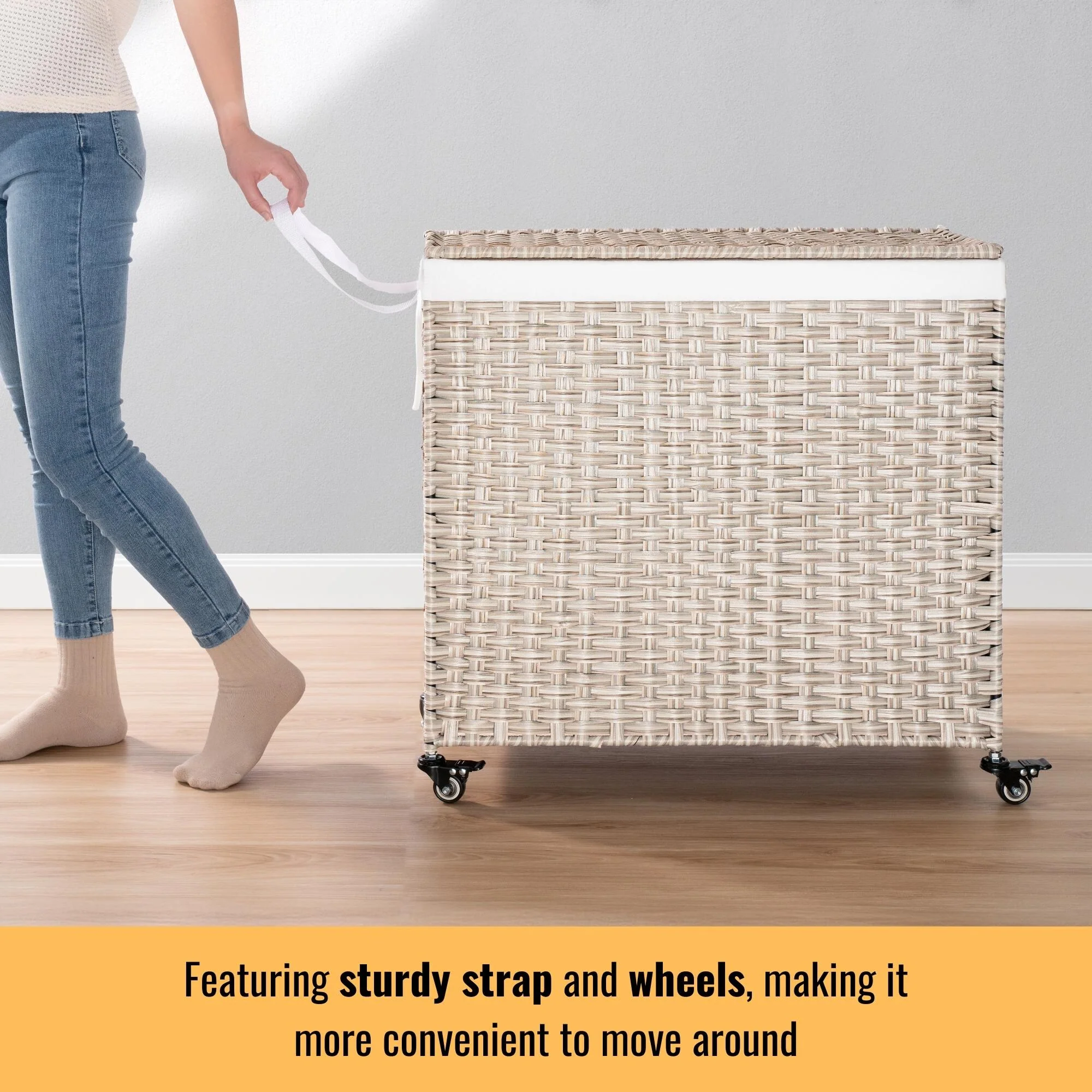 GDFStudio - Ethan Monroe Laundry Hamper Set - Versatile and Stylish Storage Solution