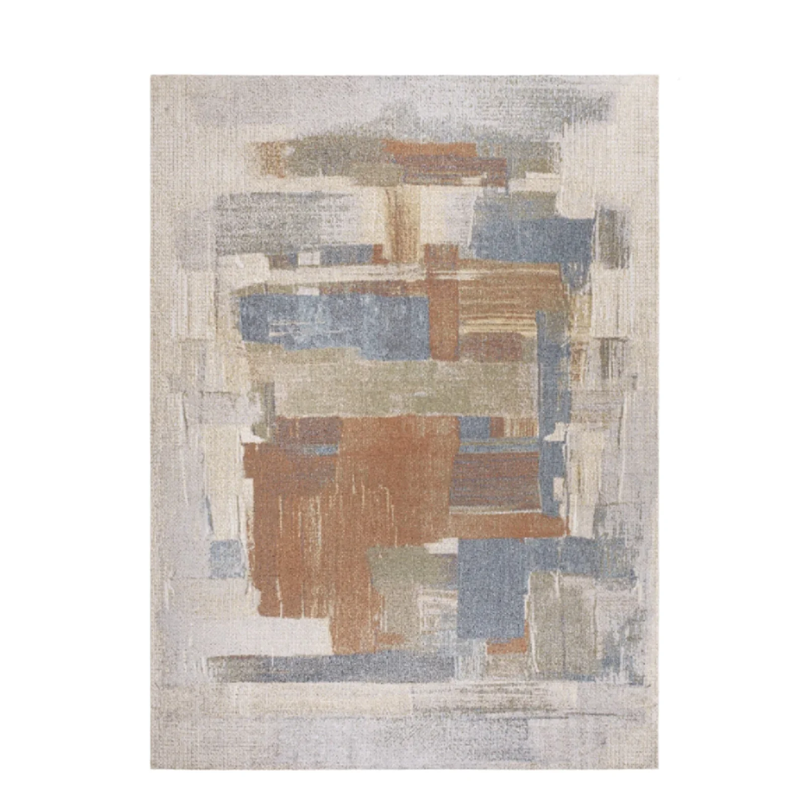 Weaver Abstract Coastal Watercolor Machine-Washable Area Rug