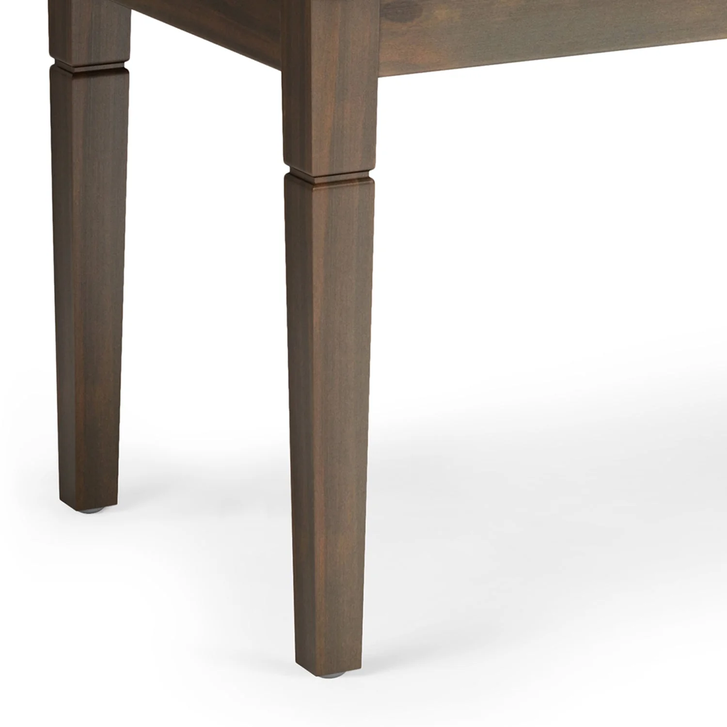 Hushed Upholstered Tufted Ottoman Bench with Carved Legs