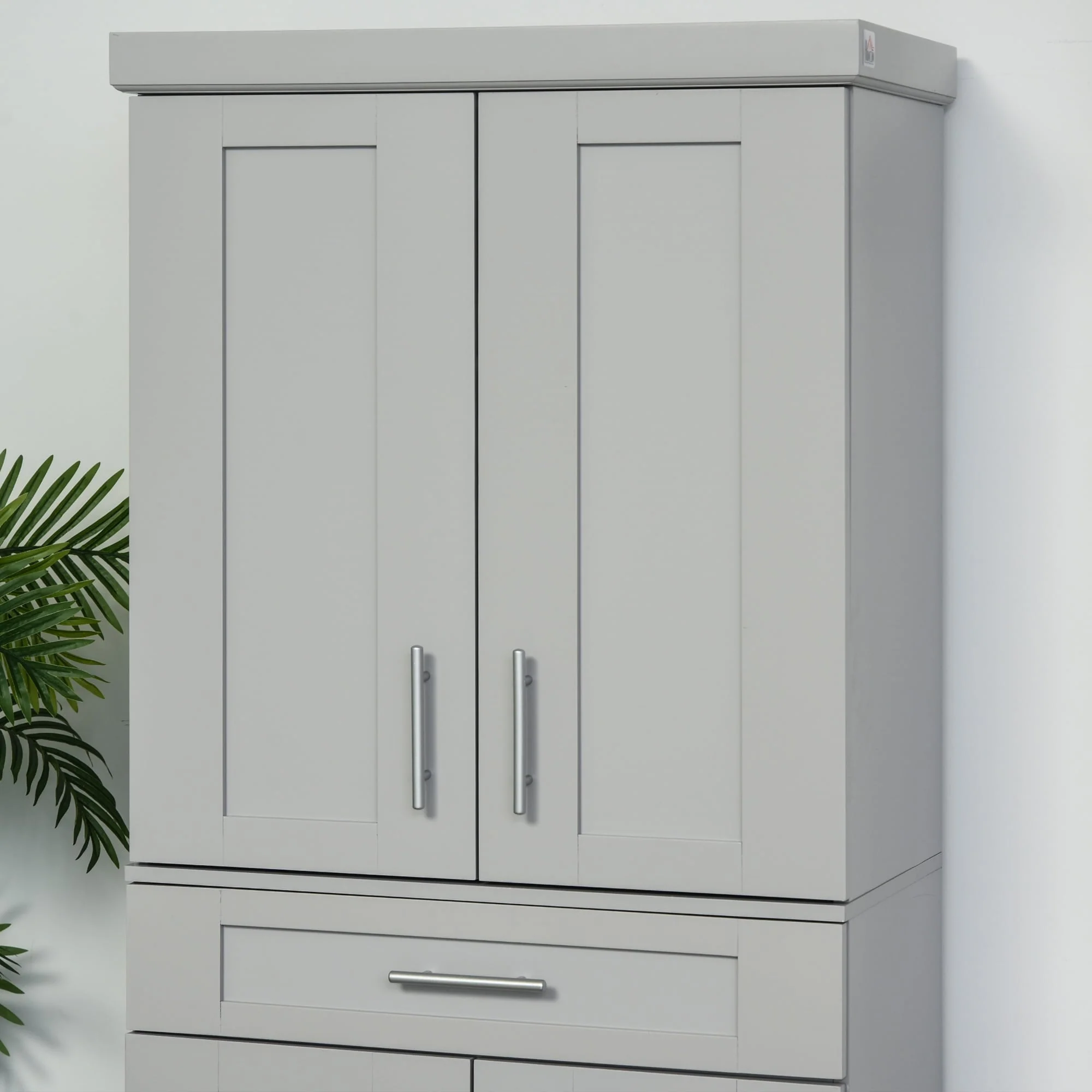 HOMCOM Modern Kitchen Pantry Freestanding Cabinet Cupboard - 30