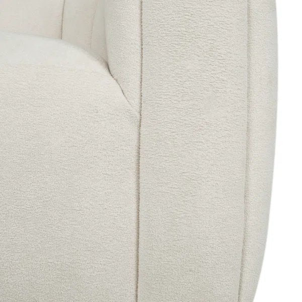 Serenizia Upholstered Velvet Swivel Chair with Channel Tufted
