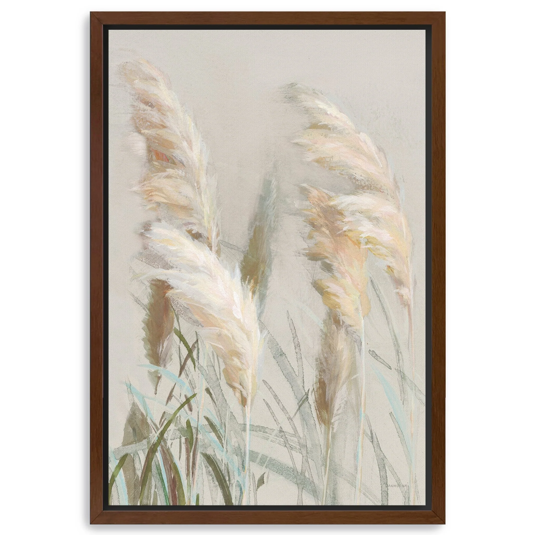 Neutral Grasses III Canvas Giclee Wall Art