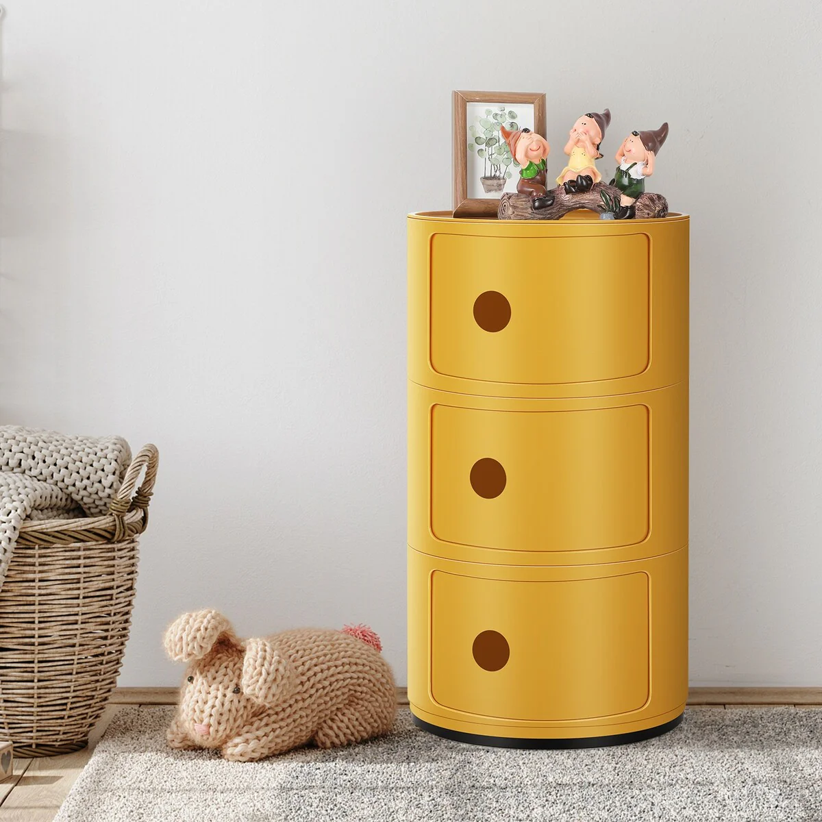ABS Multifunction Storage Table Stackable Detachable Organizer