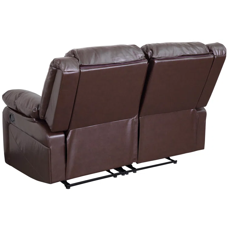 Loveseat with Two Built-In Recliners