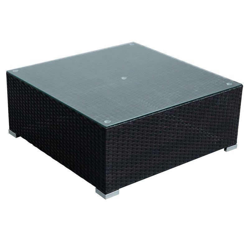 Lancaer Wicker/Rattan 6 - Person Seating Group with Cushions