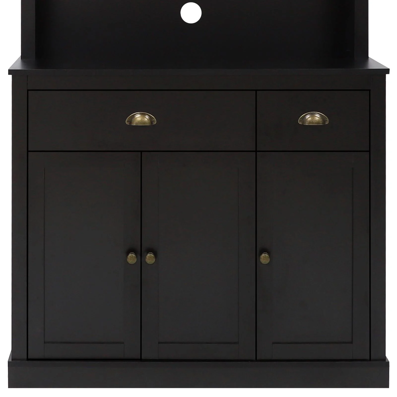 VEIKOUS Pantry Kitchen Cabinet Storage with Microwave Stand and 3 Adjustable Shelves