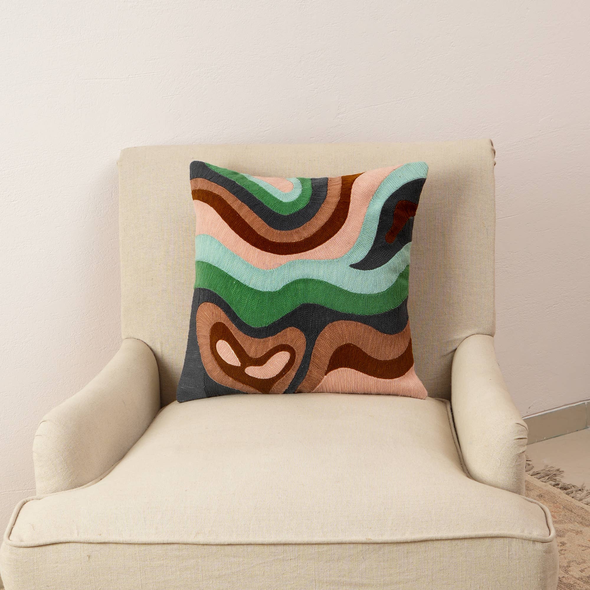 100% Cotton Embroidery Pillow