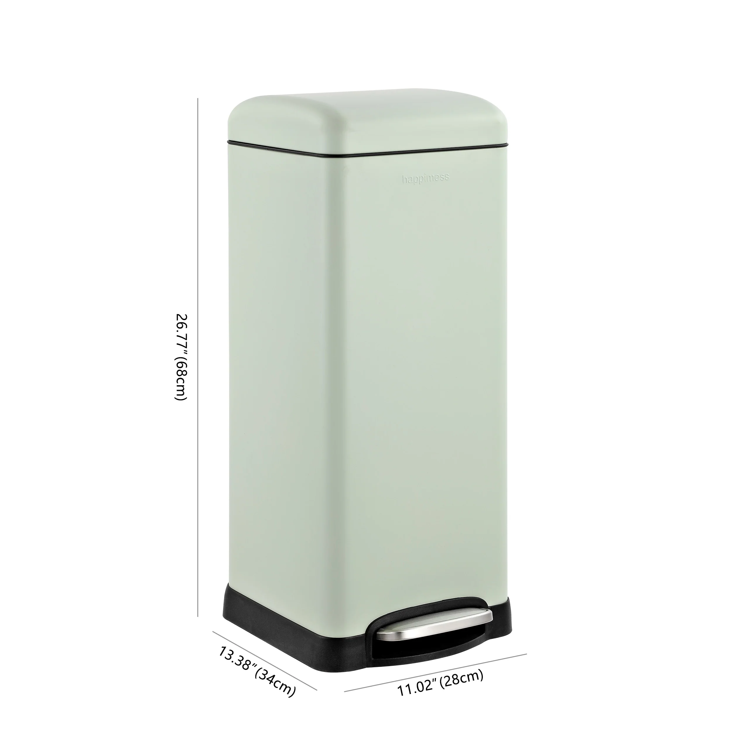 happimess Betty Retro 8-Gallon Step-Open Trash Can