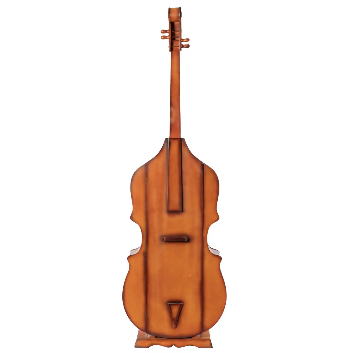 6.5 Feet Tall Violin, 3 Shelf Large Violin Shaped Cabinet With Door