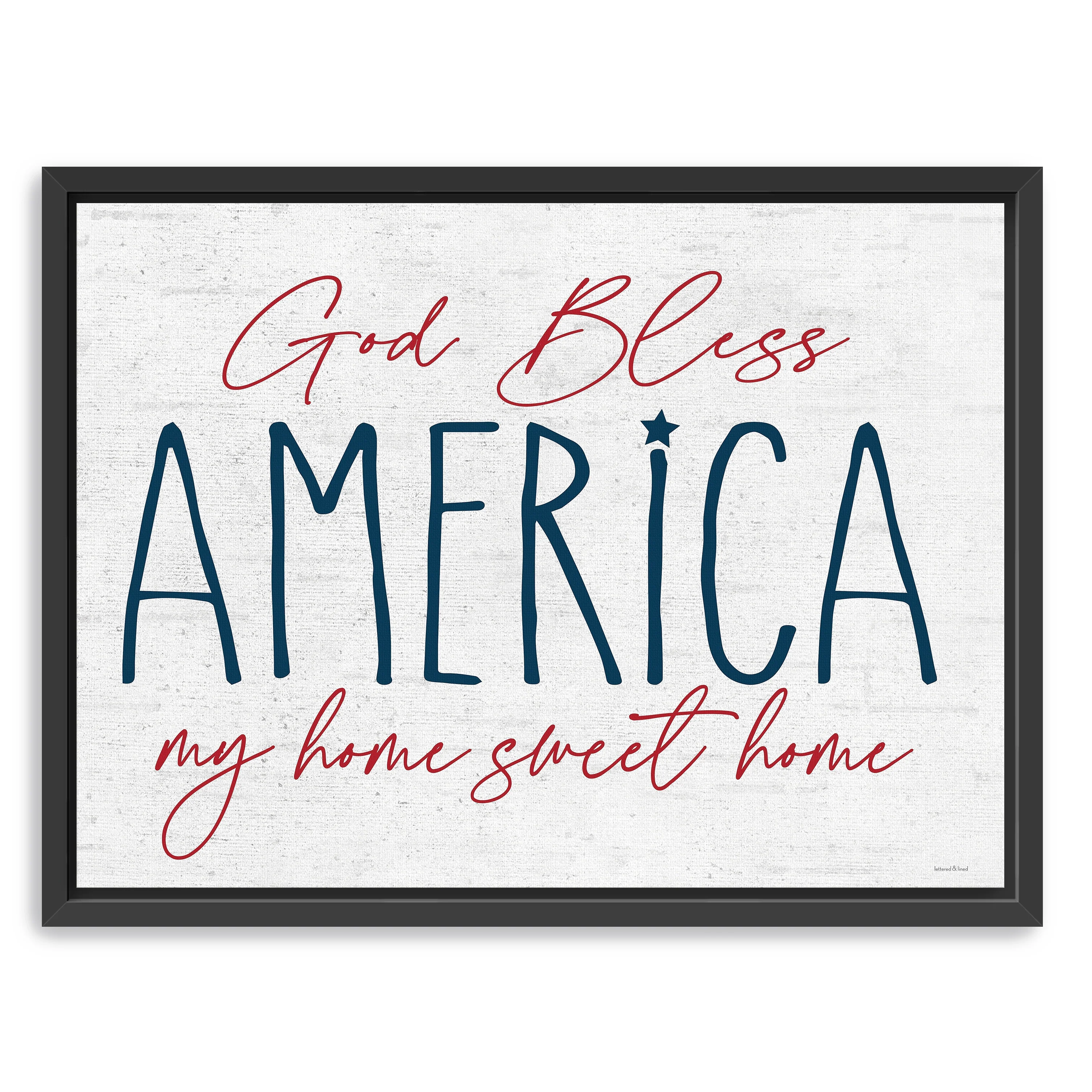 God Bless America Canvas Giclee