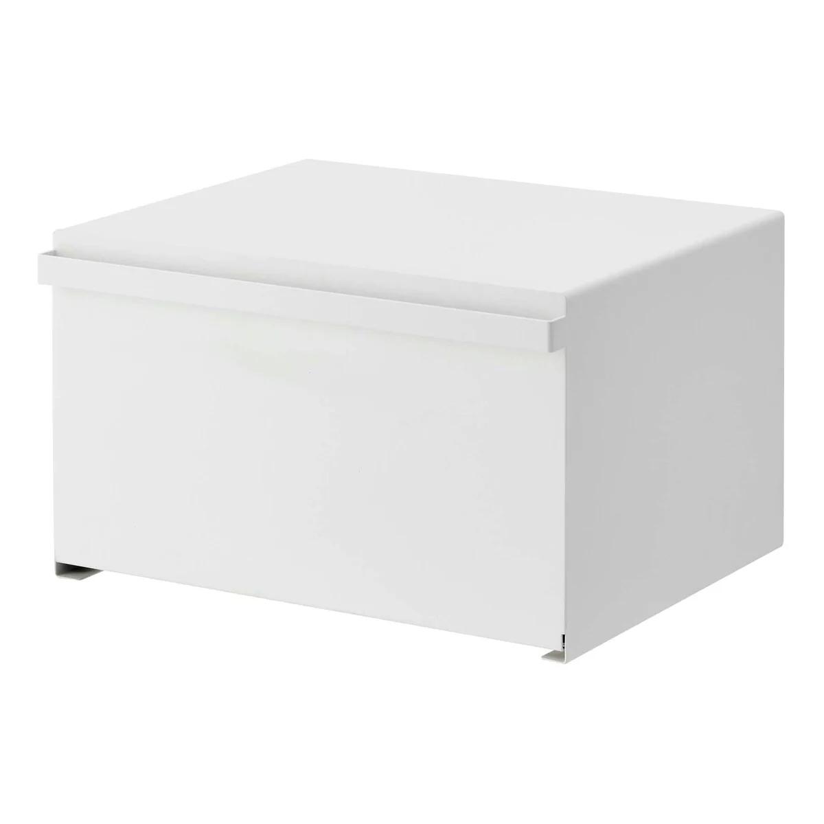 Yamazaki Home Bread Box - Two Styles, Steel, Horizontal, Holds 22.2 lbs - L 13.58 x W 15.75 x H 9.45 inches