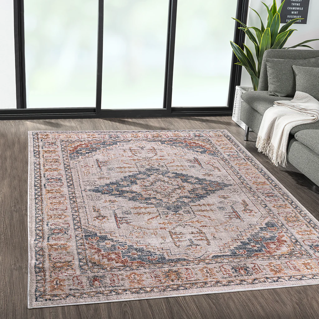 Enshroud Vintage Medallion Woven Area Rug