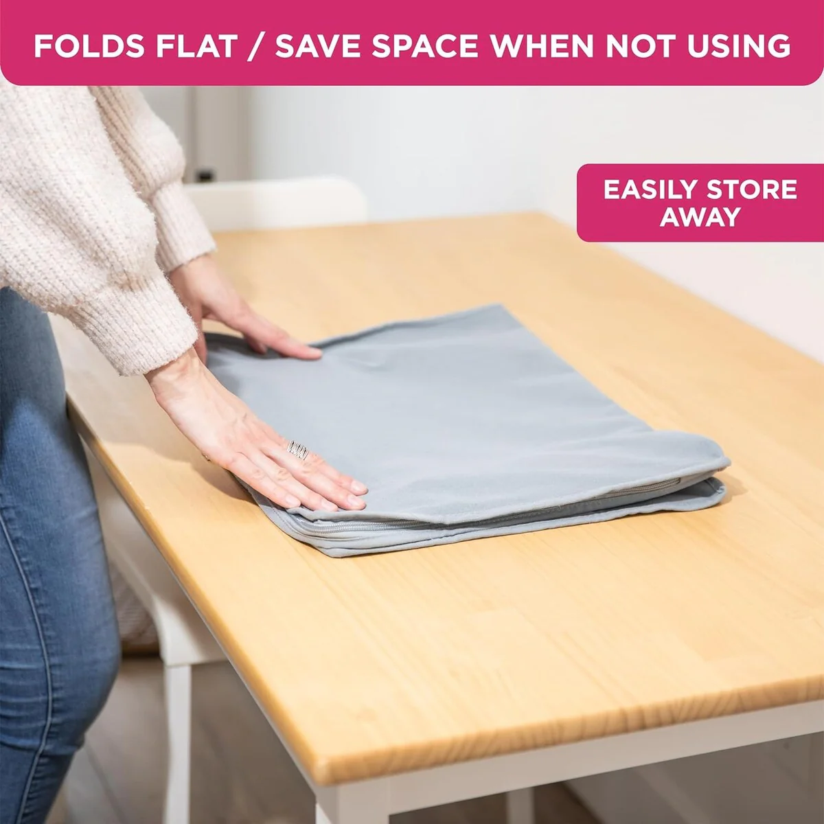 Clothes Storage Bag Organizer with Cedar Insert to Protect from Moths, Moist, Dirt, Dust etc. - Set of 2 Bags