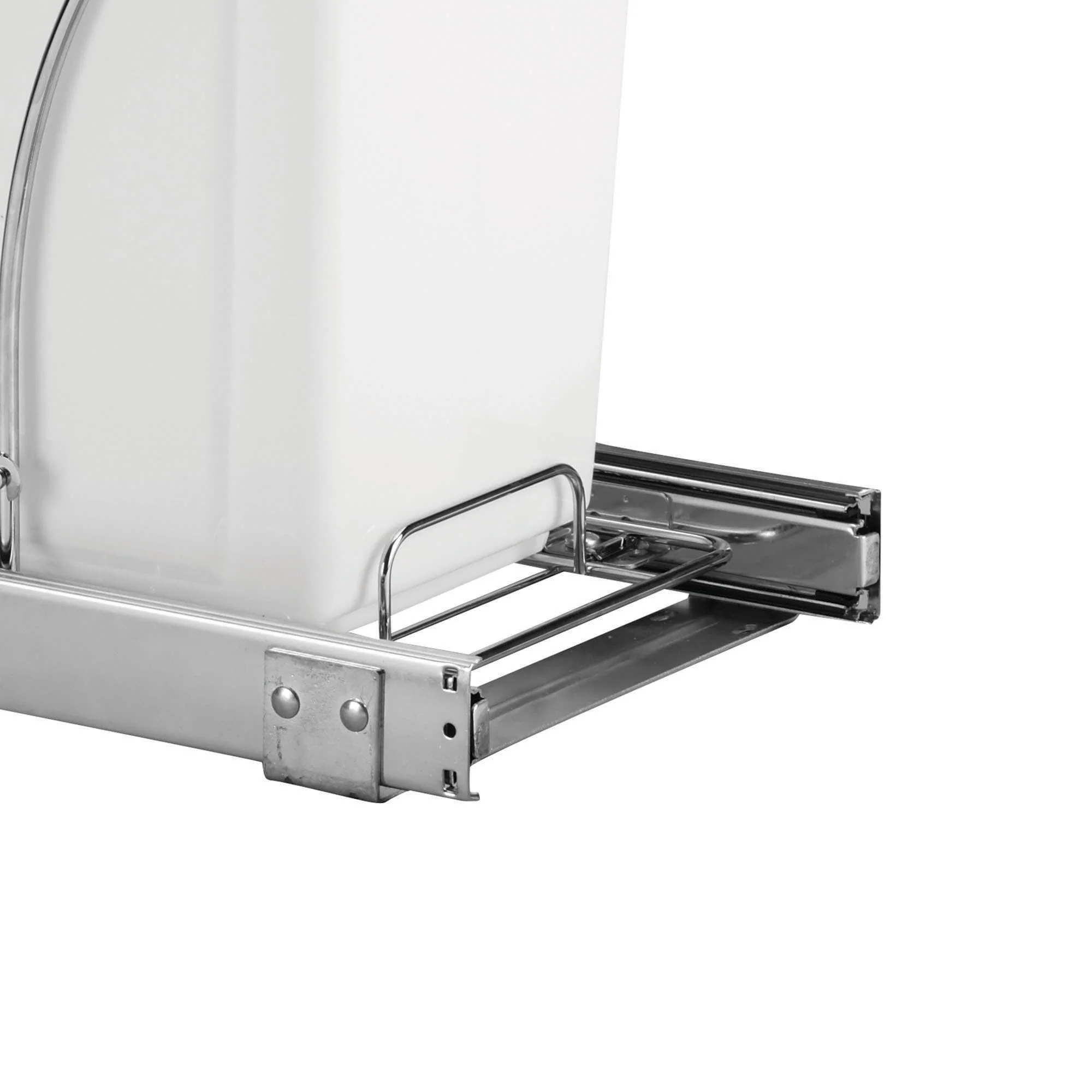 Household Essentials Pull Out Trash Can with Under-Cabinet Caddy
