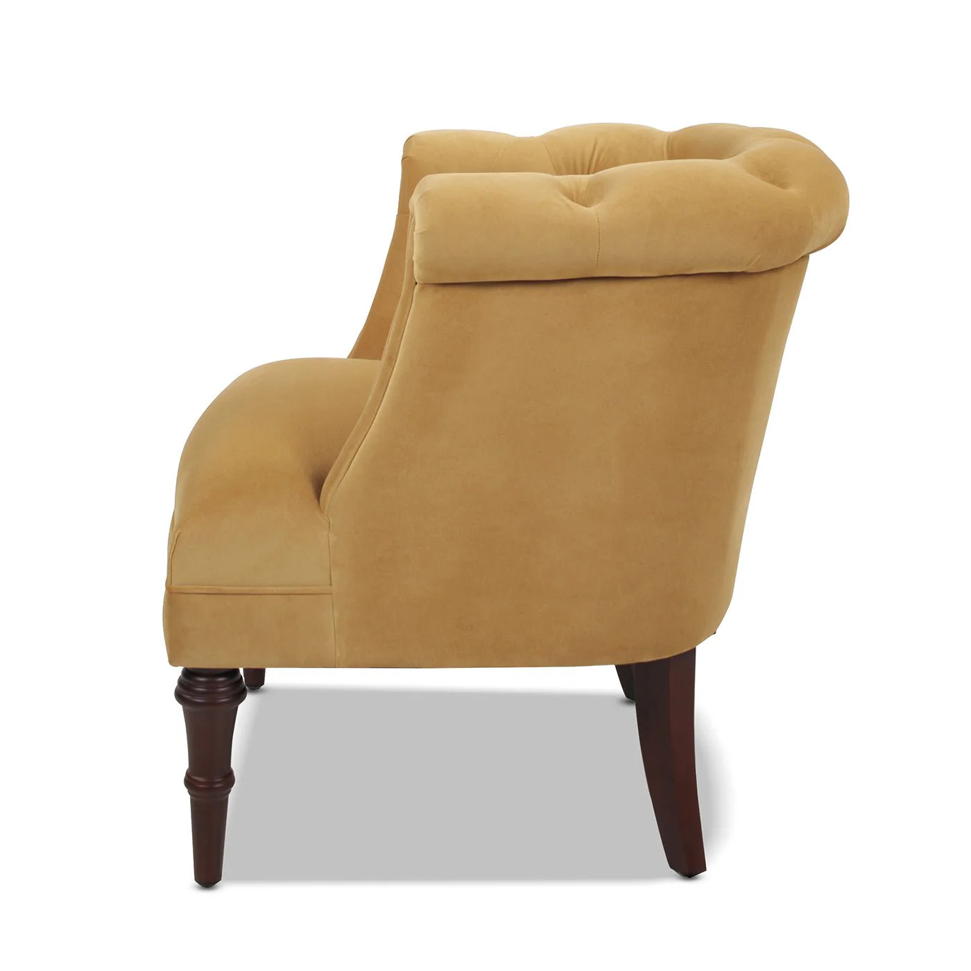 Comforts Upholstered Accent Chair with Recessed Arms and Barrel Design
