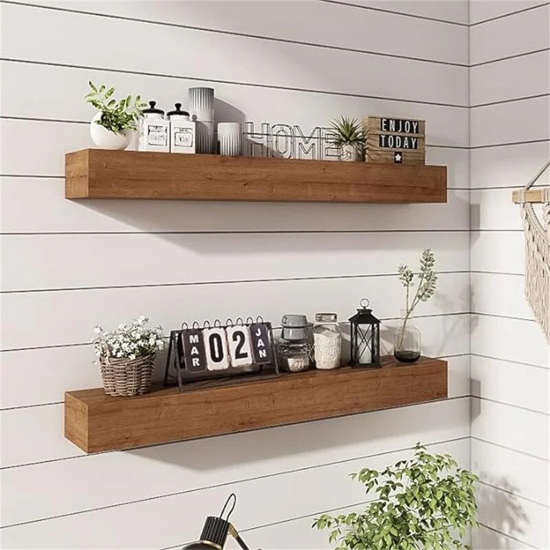 Wall Floating Shelves, Rustic Wood Shelf for Wall Mounted