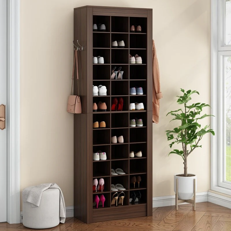 36 Pair Shoe Storage Cabinet With Cubbies