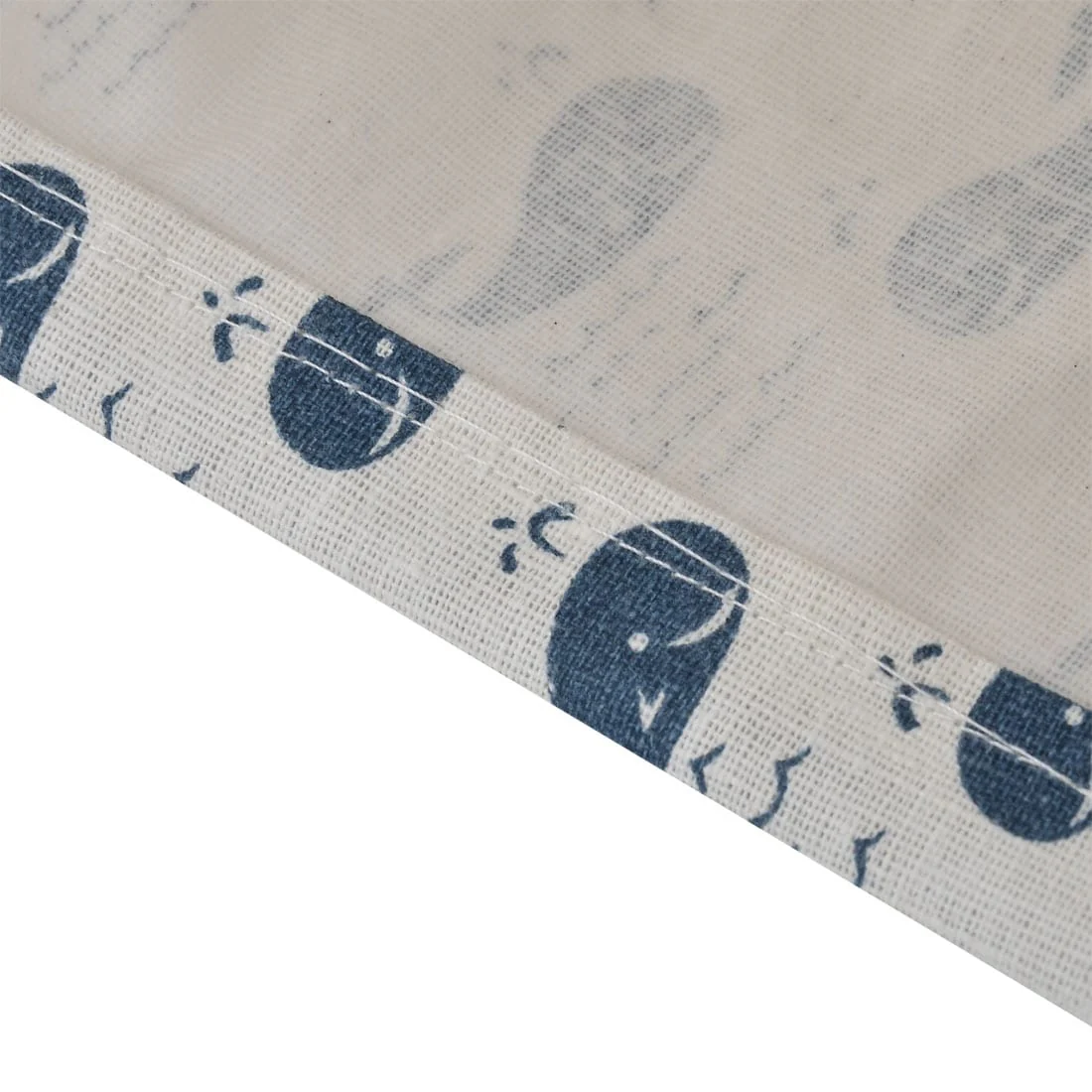 Household Fabric Whale Pattern Makeup Storage Bin Basket Closet Box Container - 21 x 17 x 13cm