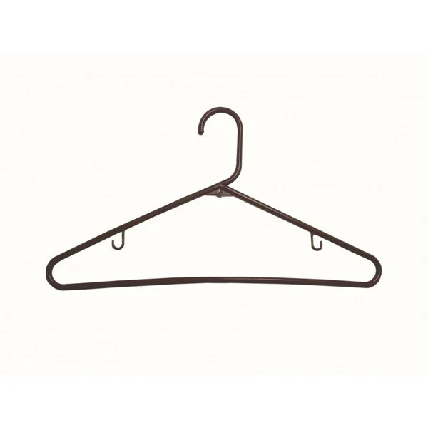 Brown Tubular Plastic Top Hanger (Case of 36)
