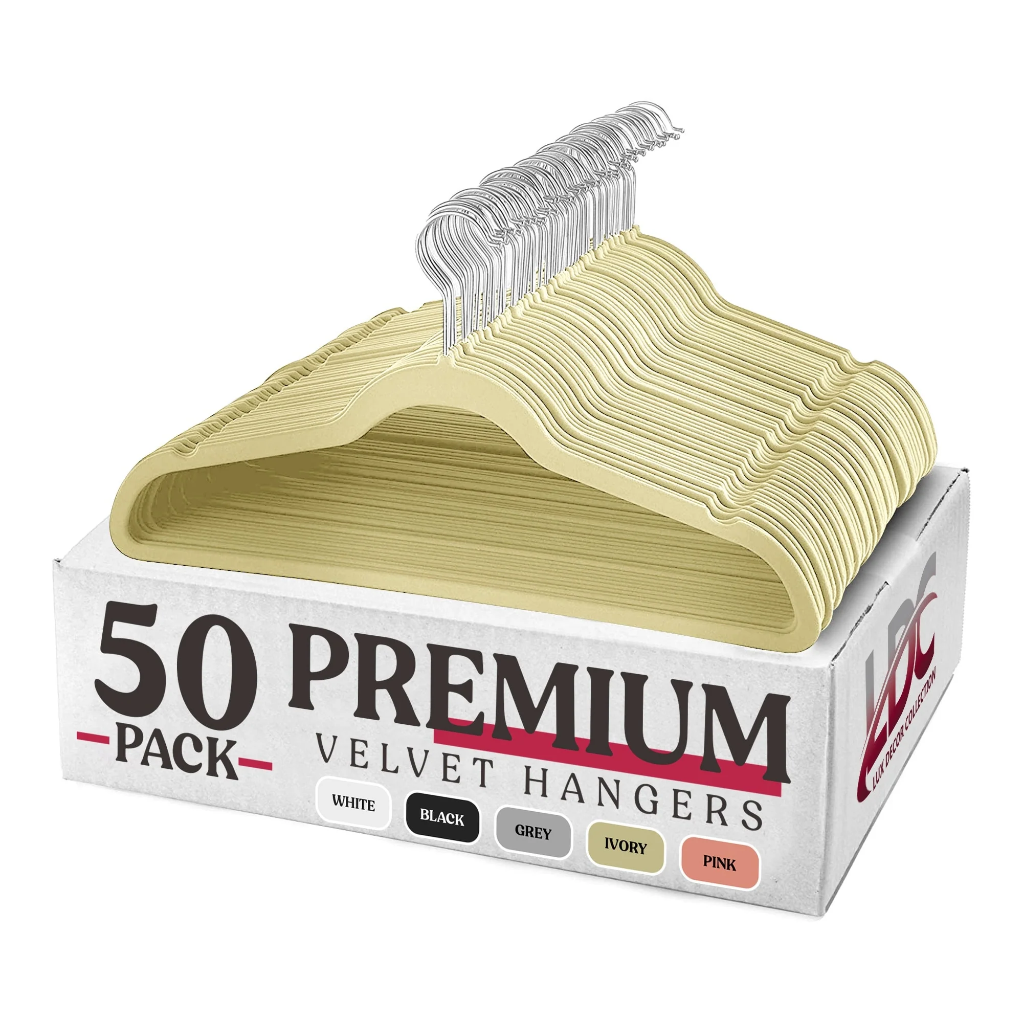 Velvet Hangers Space Saving Non-Slip with Swivel Hooks Cloth Hangers