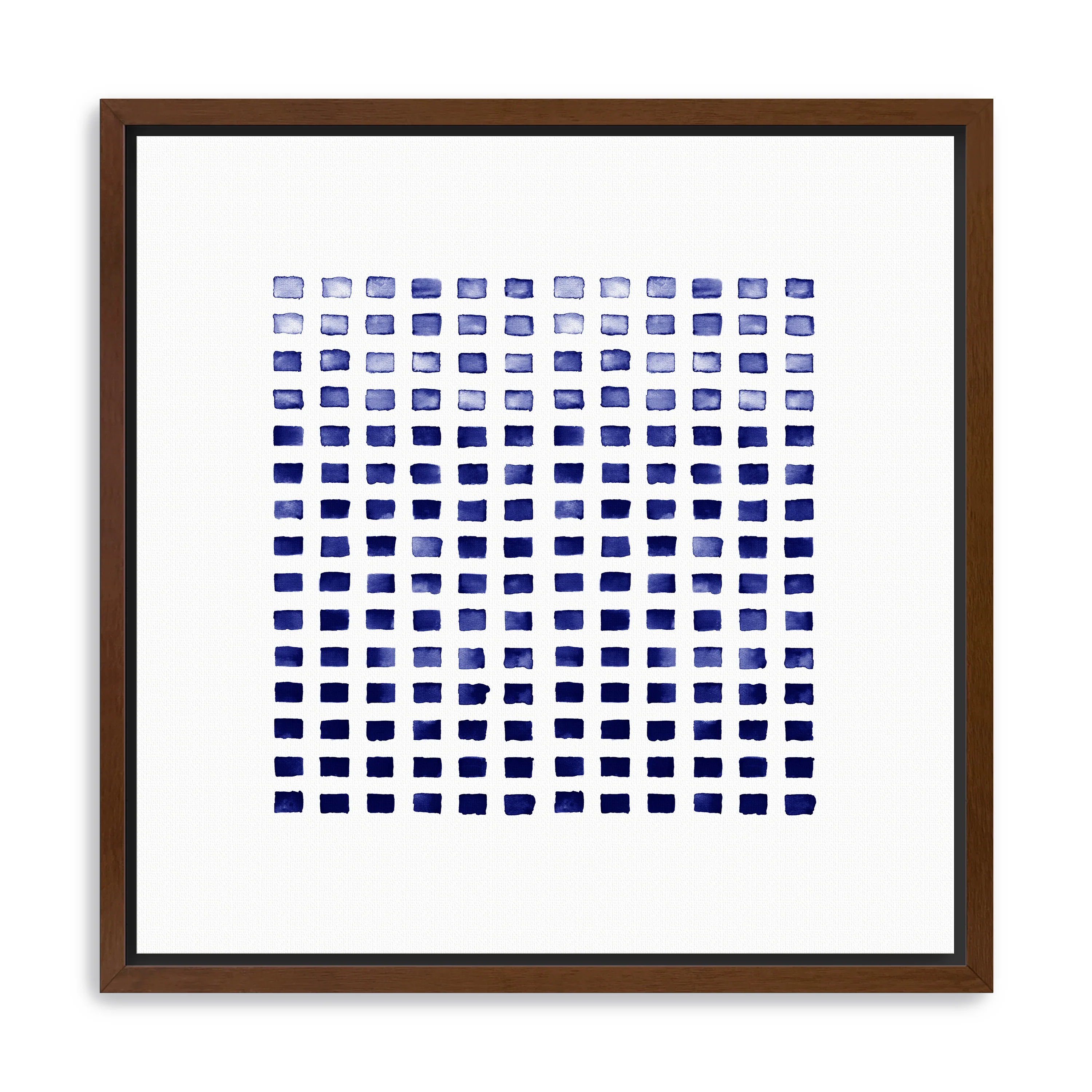 Indigo Blocks Canvas Giclee
