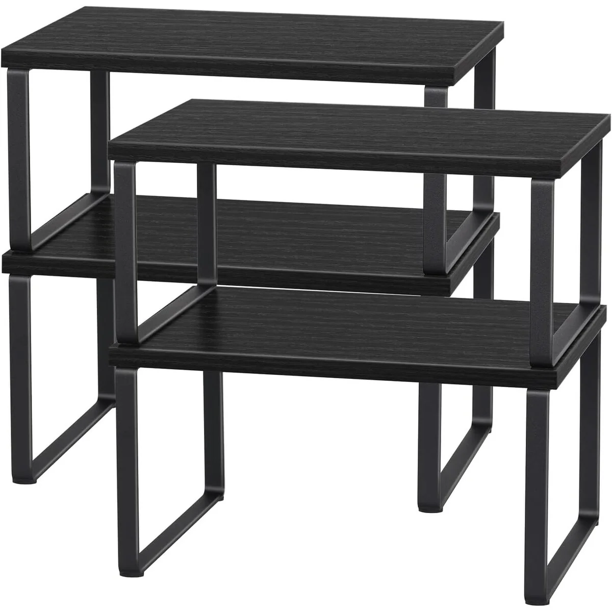 Stackable Kitchen Cabinet Shelves Organizer