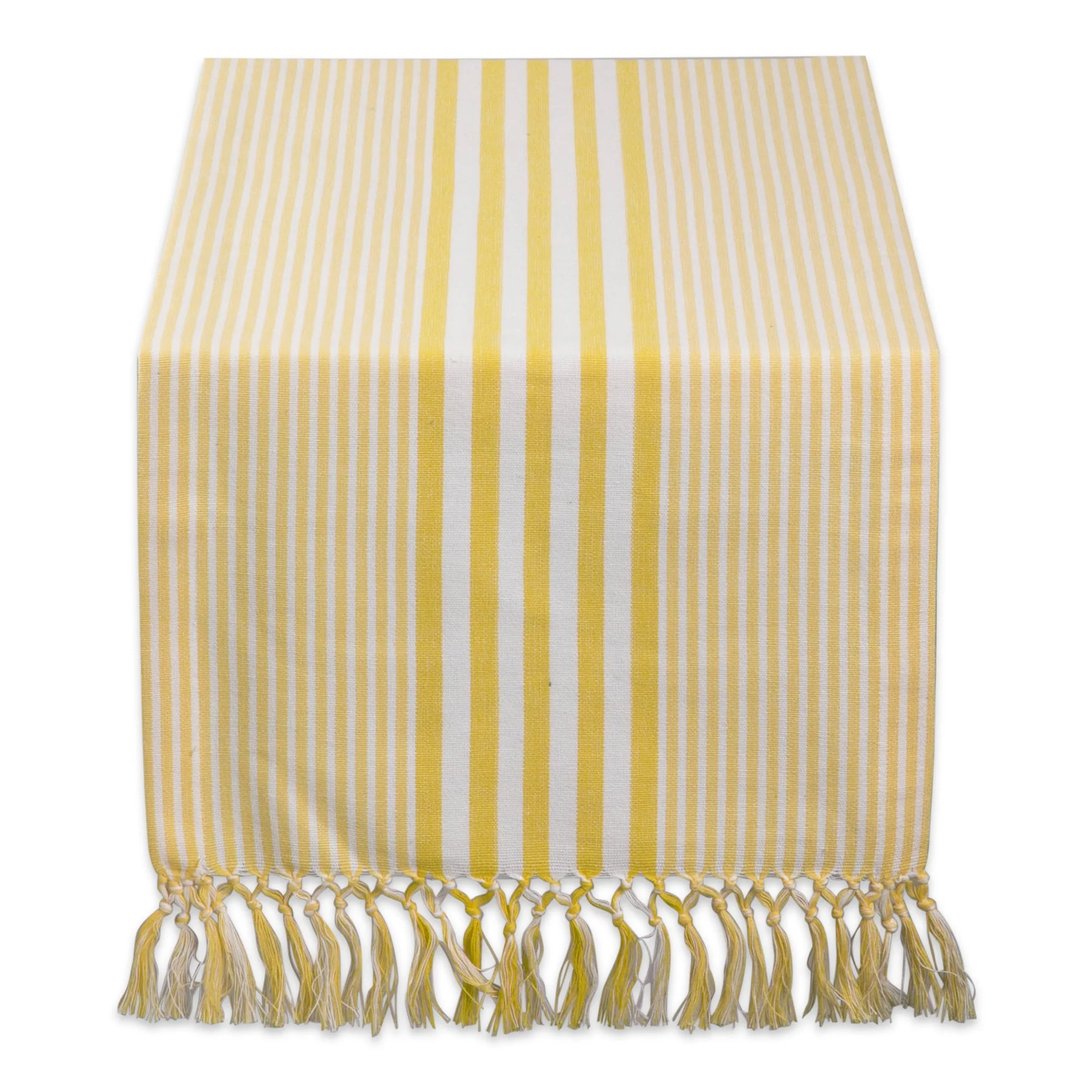 Deep Yellow Stripes 14X72 Table Runner