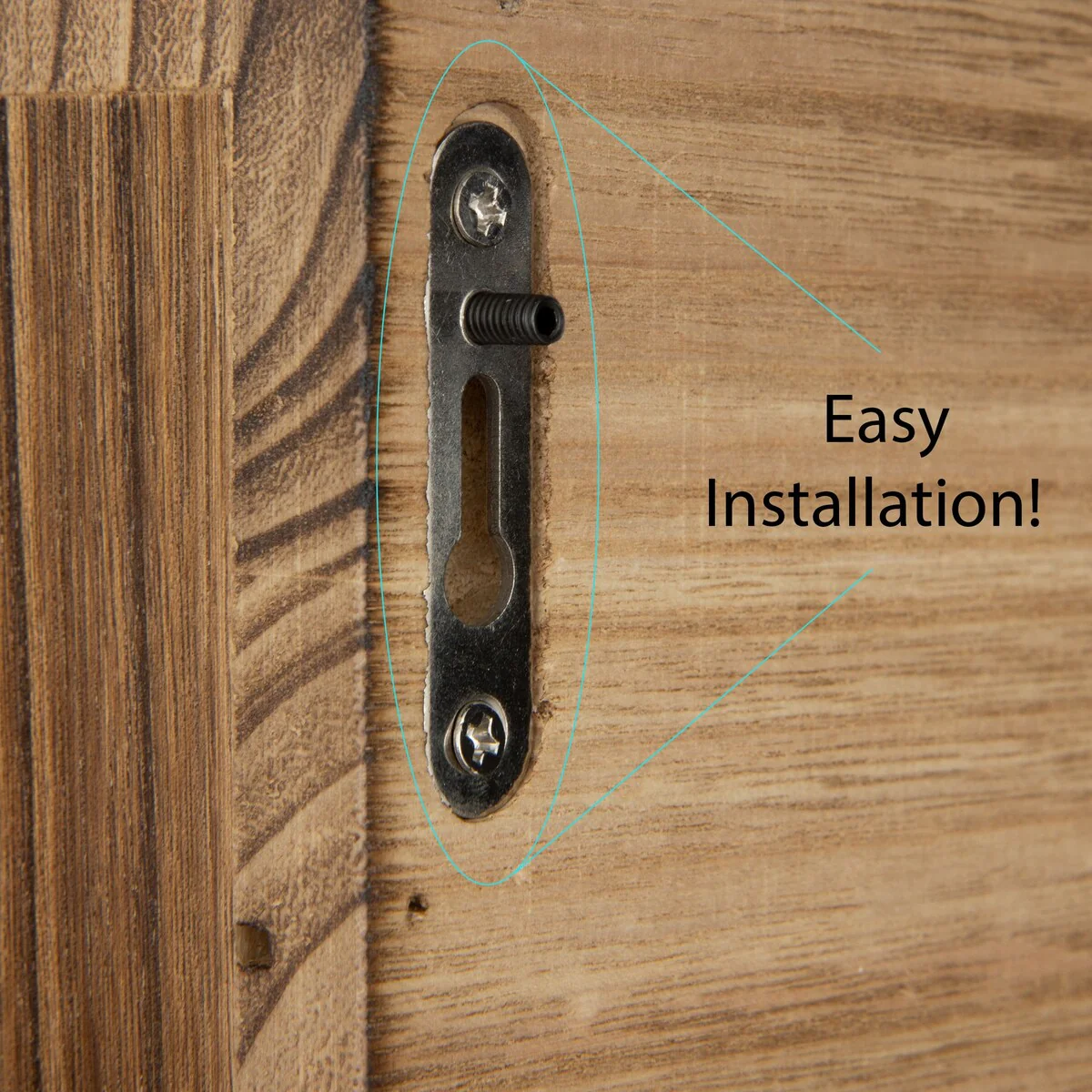 Wallniture 17'' Wood Wall Mounted Coat Rack with Shelf Entryway Mail Organizer Wood Key Holder 8 Hooks - N/A