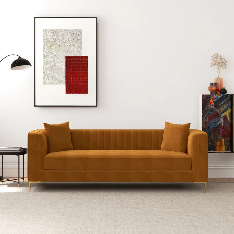 Jacqueline 90.5'' Velvet Sofa