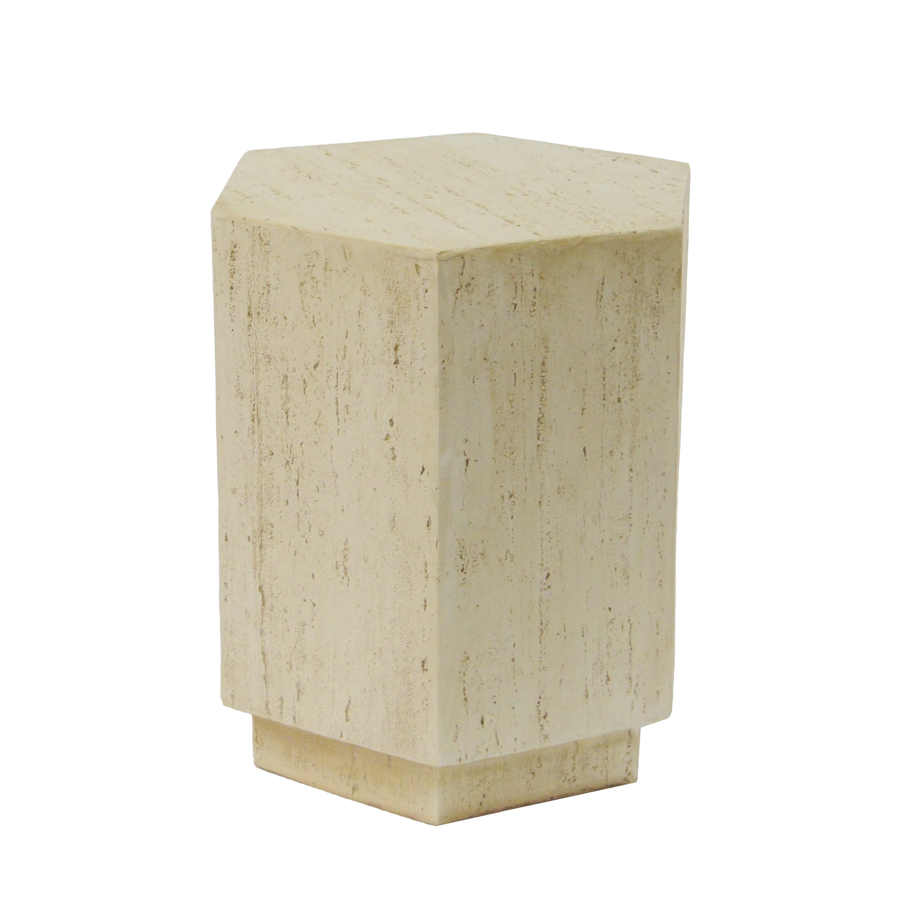 Outdoor End Table with Hexagonal Shape
