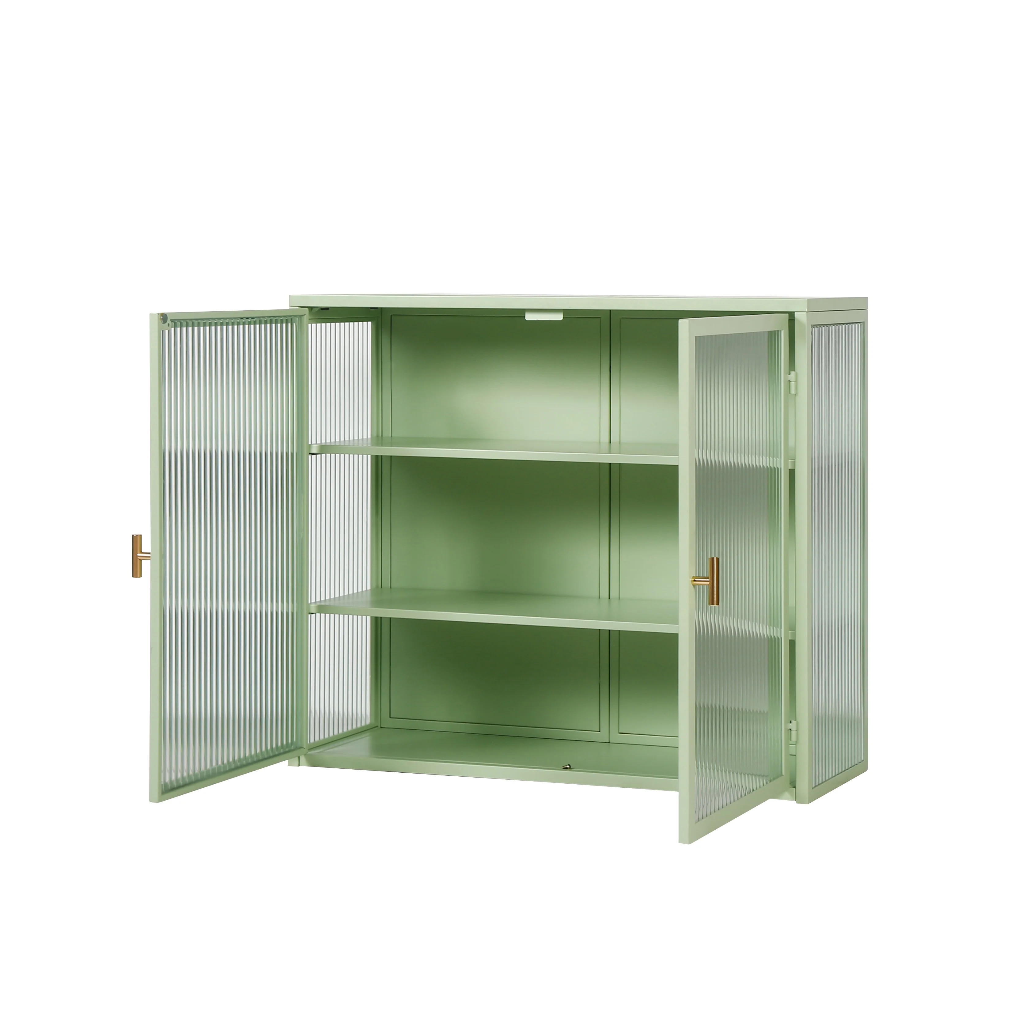 Retro Style Glass Door Wall Cabinet