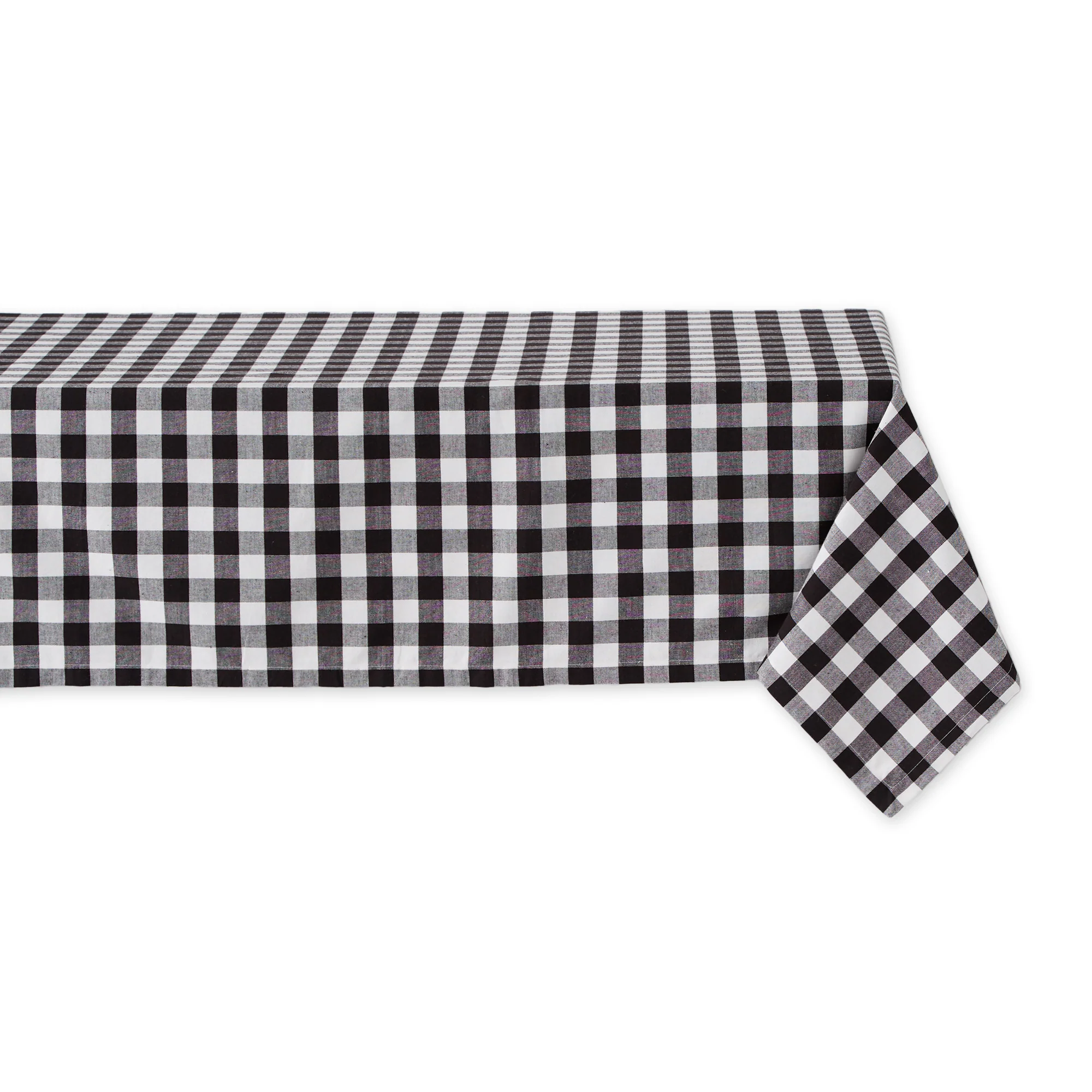 Black/White Checkers Tablecloth