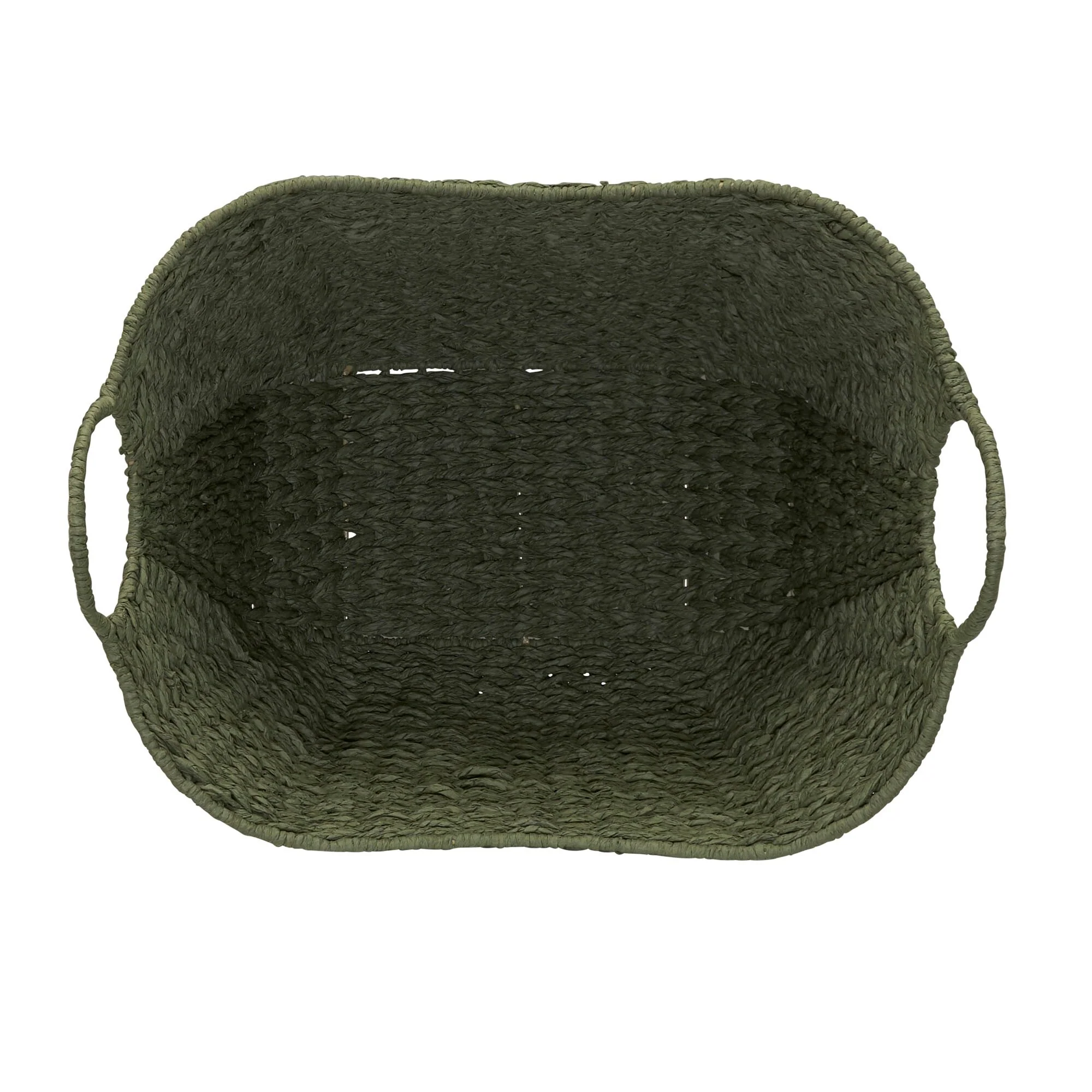 Household Essentials Woven Paper Rope Storage Basket with Handles